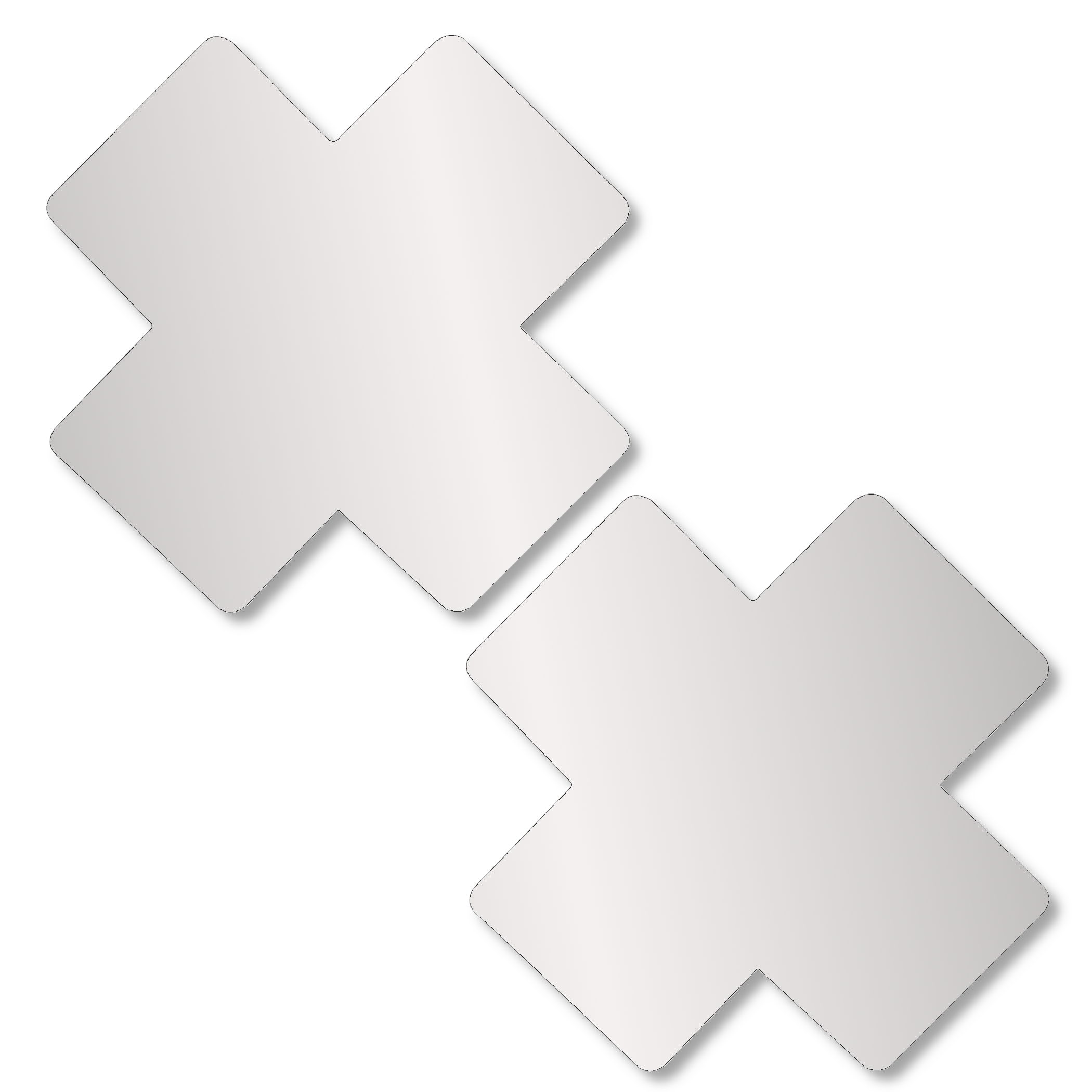 Niptees - Vente Cache-téton – femme - Couvre-tétons métallisés en forme de croix en forme de croix22