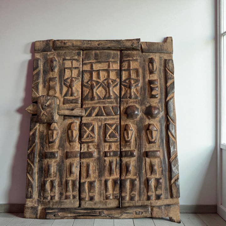 Carved Wood Door for wholesale by AtlasPerles