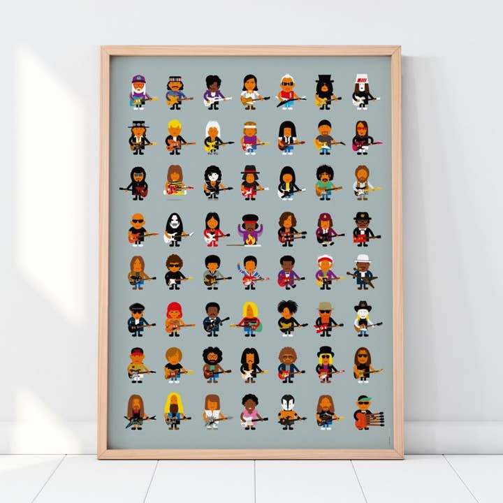 Poster dei chitarristi per la vendita all'ingrosso da parte di Human Empire