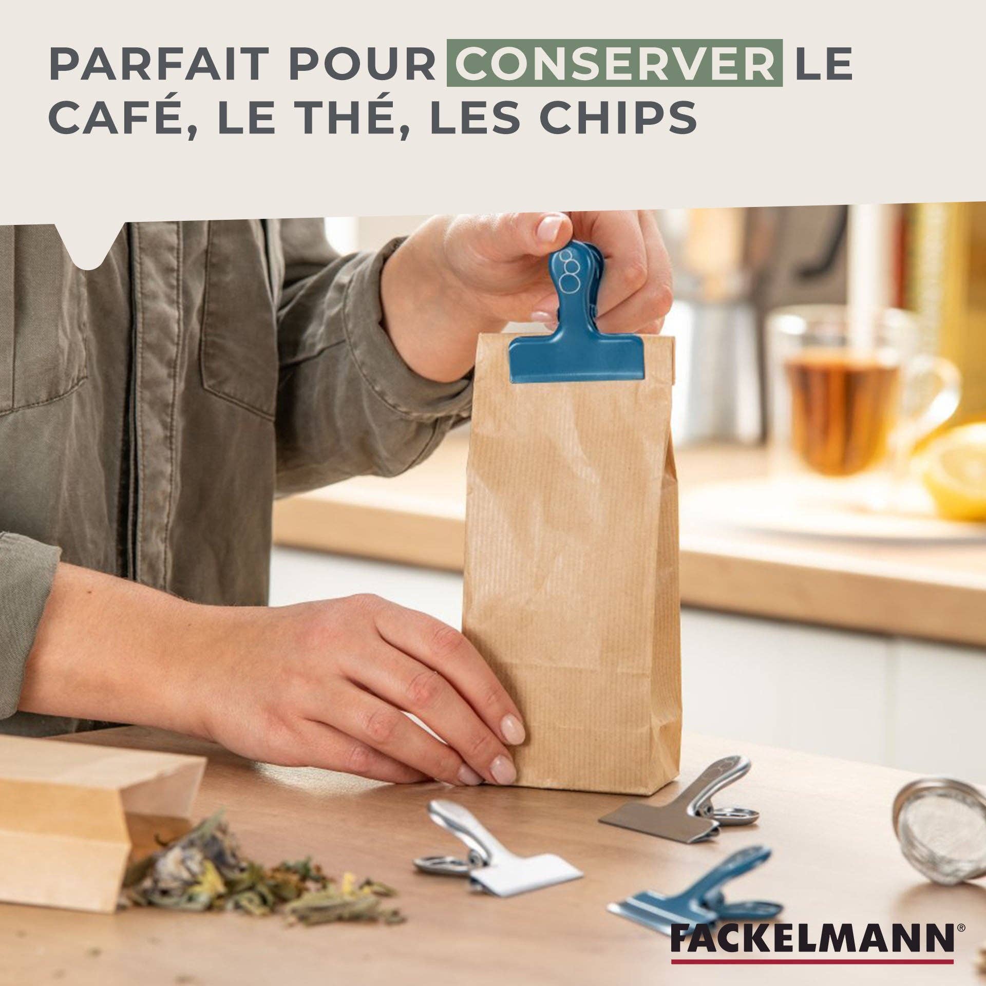 Zenker - Wholesale Kitchen Tool/Gadget - Set of 4 stainless steel clips to close Fackelmann Balance bags3