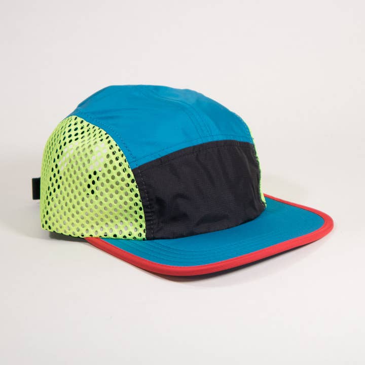 Ripstop 5 Panel Mesh back Bike Cycling Running Cap for wholesale by Crewel and Unusual