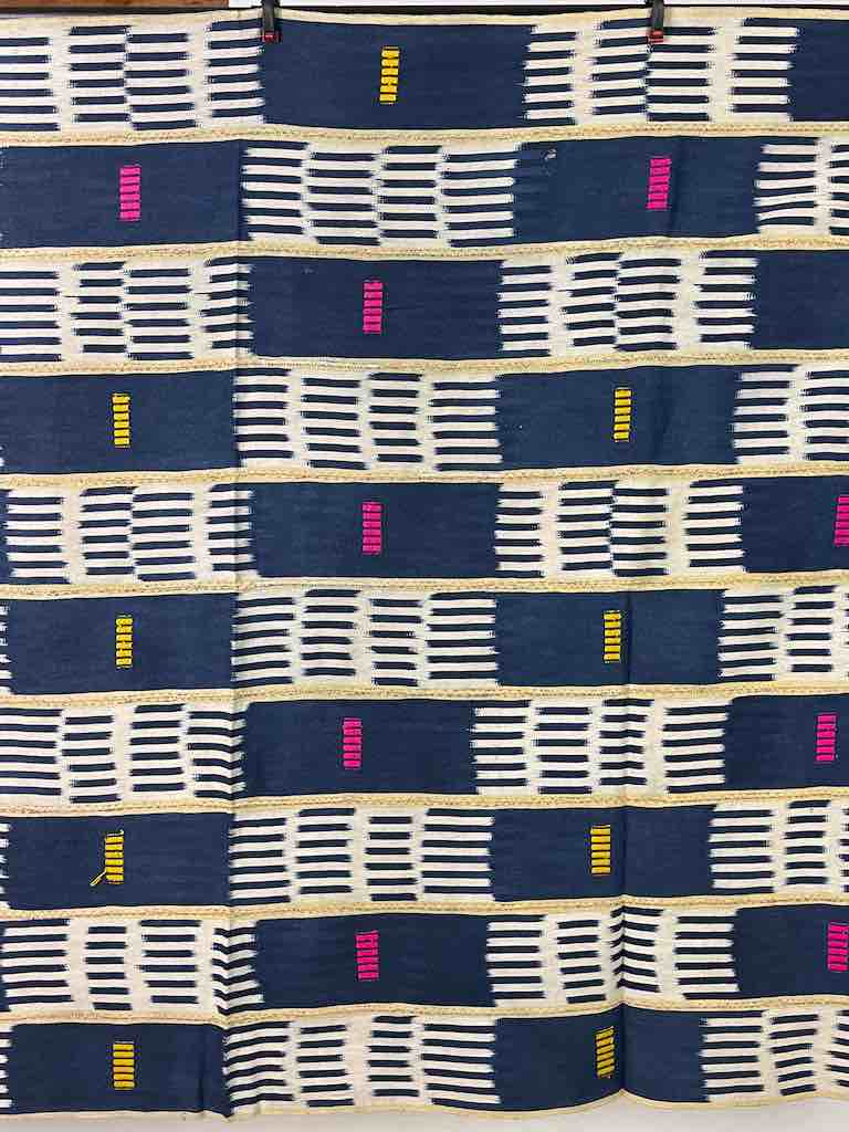The Niger Bend - Wholesale Tapestry/Textile - Vintage Baule African Cloth Textile "Wrapper" | 58 x 42"4