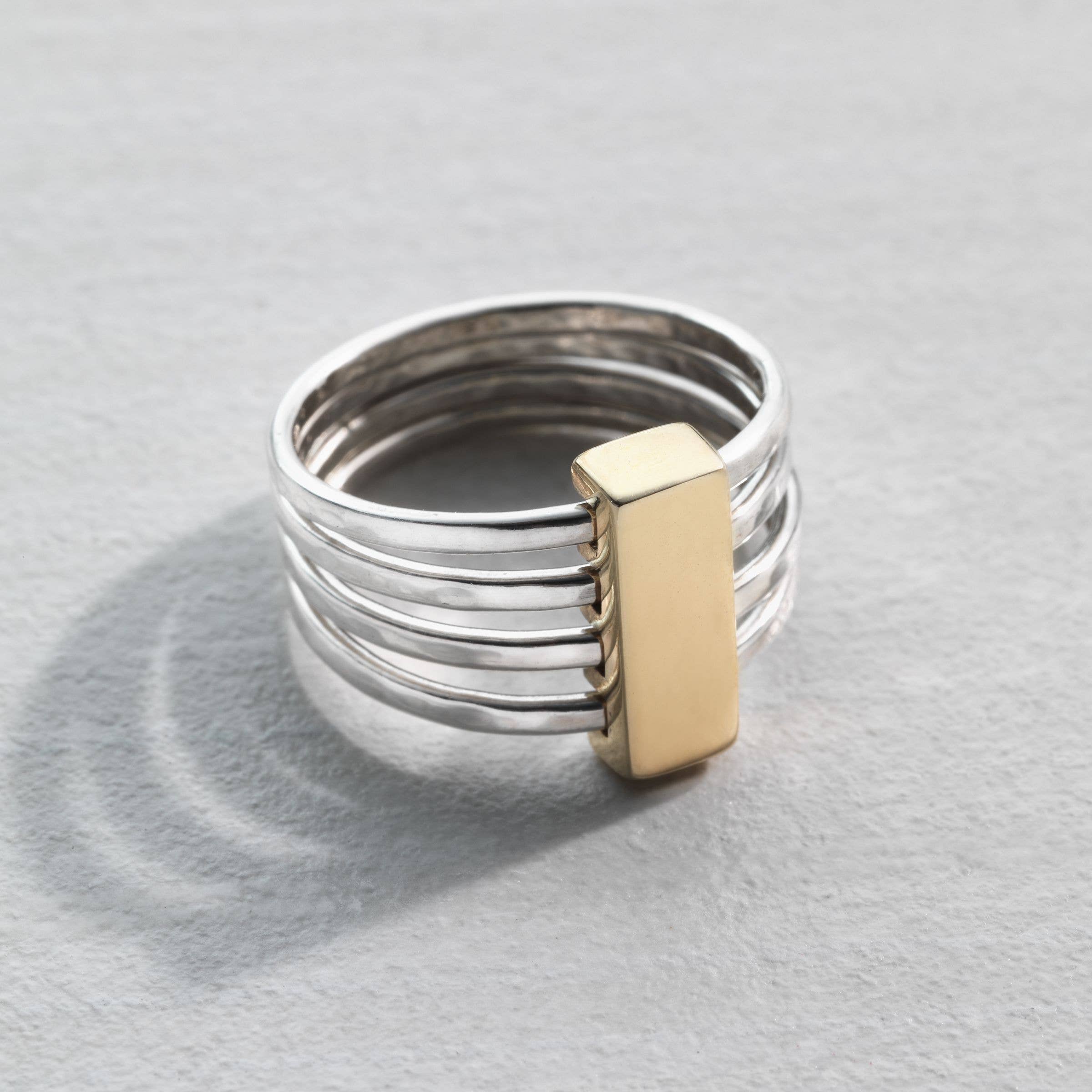 Yellow Silpada 'Agility' Ring in Sterling Silver and Brass for wholesale on Faire3