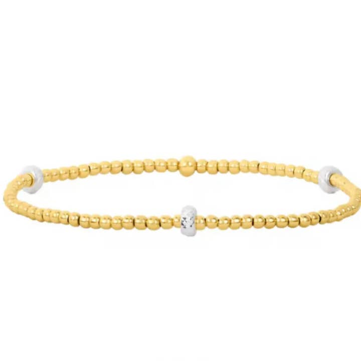 Curated By Suarez - Wholesale Beaded Bracelet - Classic Multi Mixed Beaded Waterproof Non-Tarnish Bracelets11