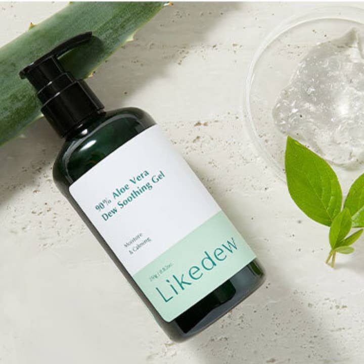 RNR Sisters - Wholesale Aloe Spray/Cream - LikeDew 90% Aloe Vera Soothing Gel - Green tea + Hyaluronic Acid1