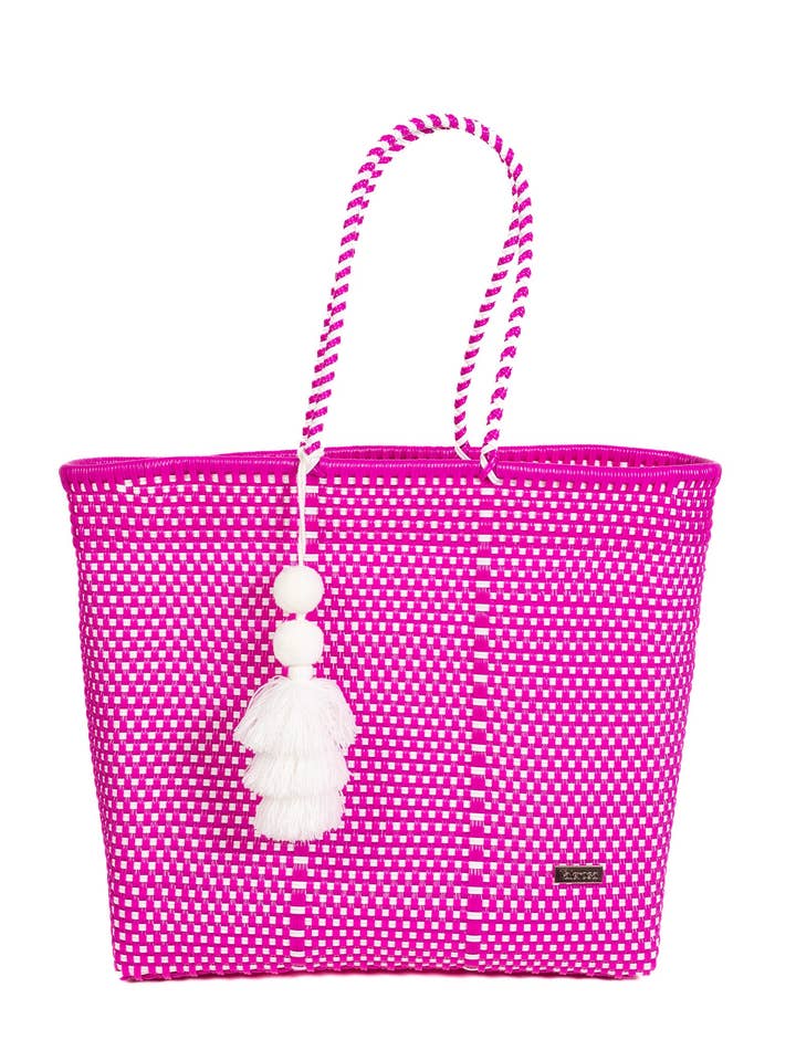 Playera xadrez rosa magenta e branca por atacado de Valerosa