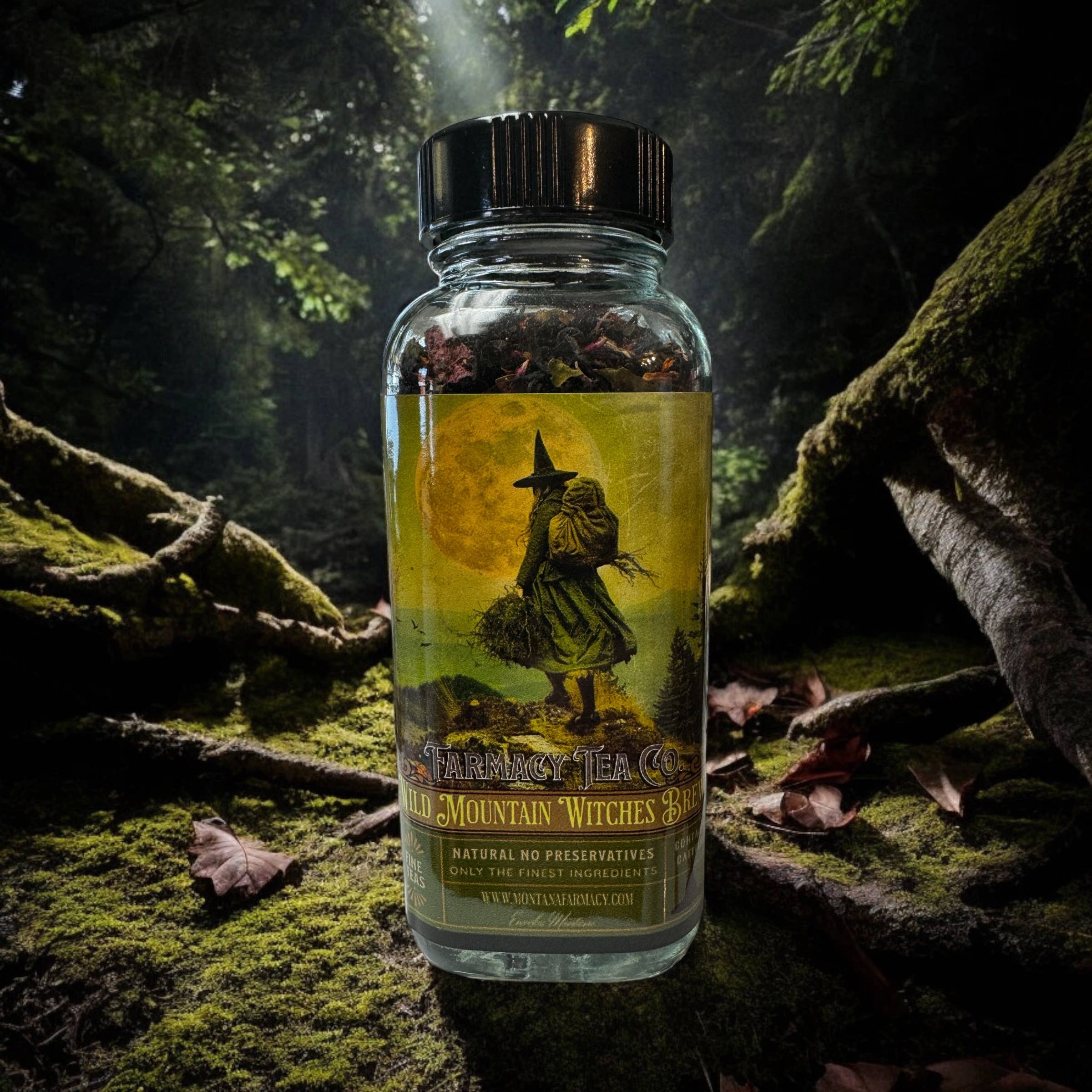 Montana Farmacy - Vendita all'ingrosso Tè sfusi - Tè Wild Mountain Witch Witches Brew - Dark Academia Cottage13