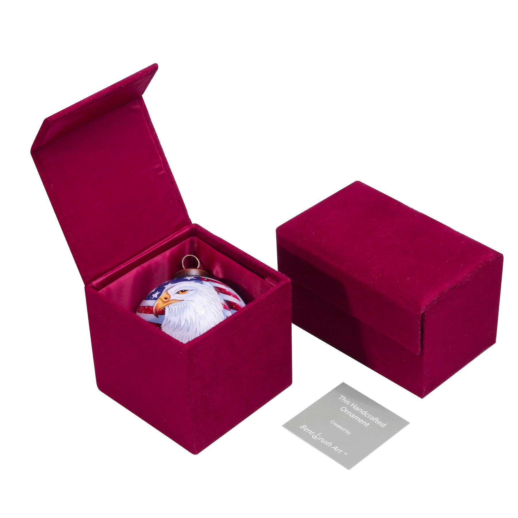 Inner Beauty Gifts - Wholesale Ornament - Cardinal on Branches Hand Painted glass Ornament1