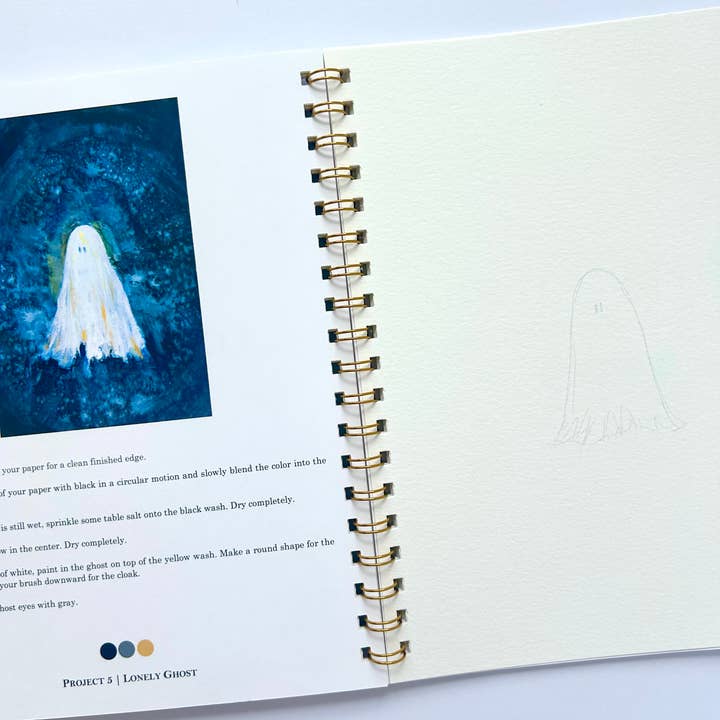 Paint & Pigment Studios - Wholesale Sketchbook/Sketchpad - Halloween Watercolor Workbook 3
