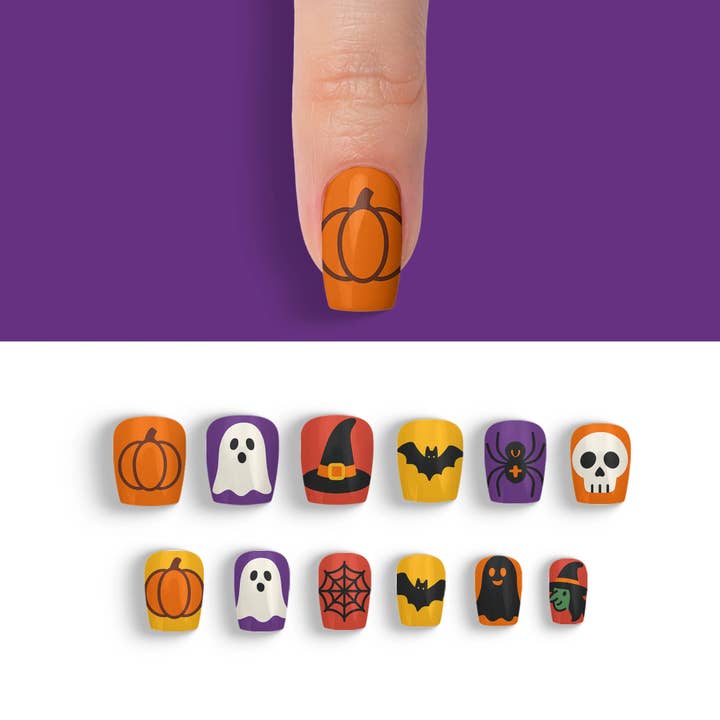 FYNE BODY - Wholesale Press-on/fake nails - Candy Corn Cuties Multicolor Halloween Press-On Nails82