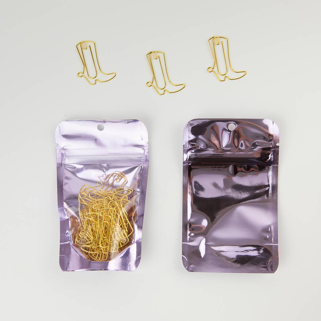 Chez Gagné - Wholesale Paperclip - Cowboy Boot - Unique Gold Plated Paper Clips - Pack of 25 8