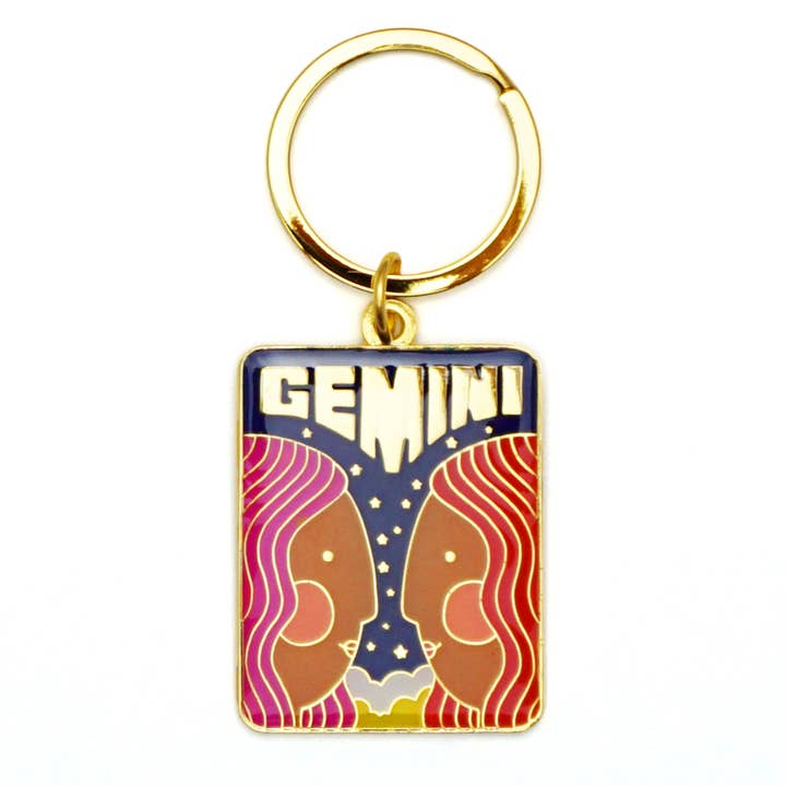 Gemini Keychain for wholesale by Lucky Horse Press
