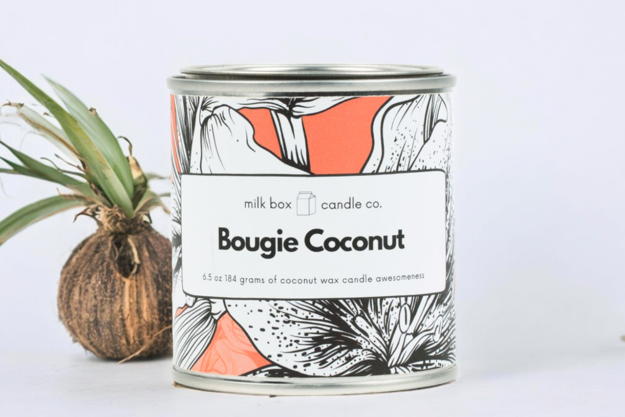 Milk Box Candle Co. - Wholesale Travel Candles - Bougie Coconut - 100% Recyclable Coconut Wax Scented Candle0