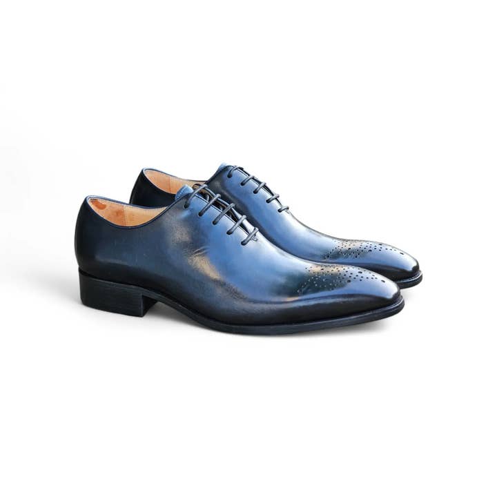 Carrucci Shoes - Wholesale Oxford Shoes - Men's - Hand Burnished Leather Wholecut Calf Oxford9