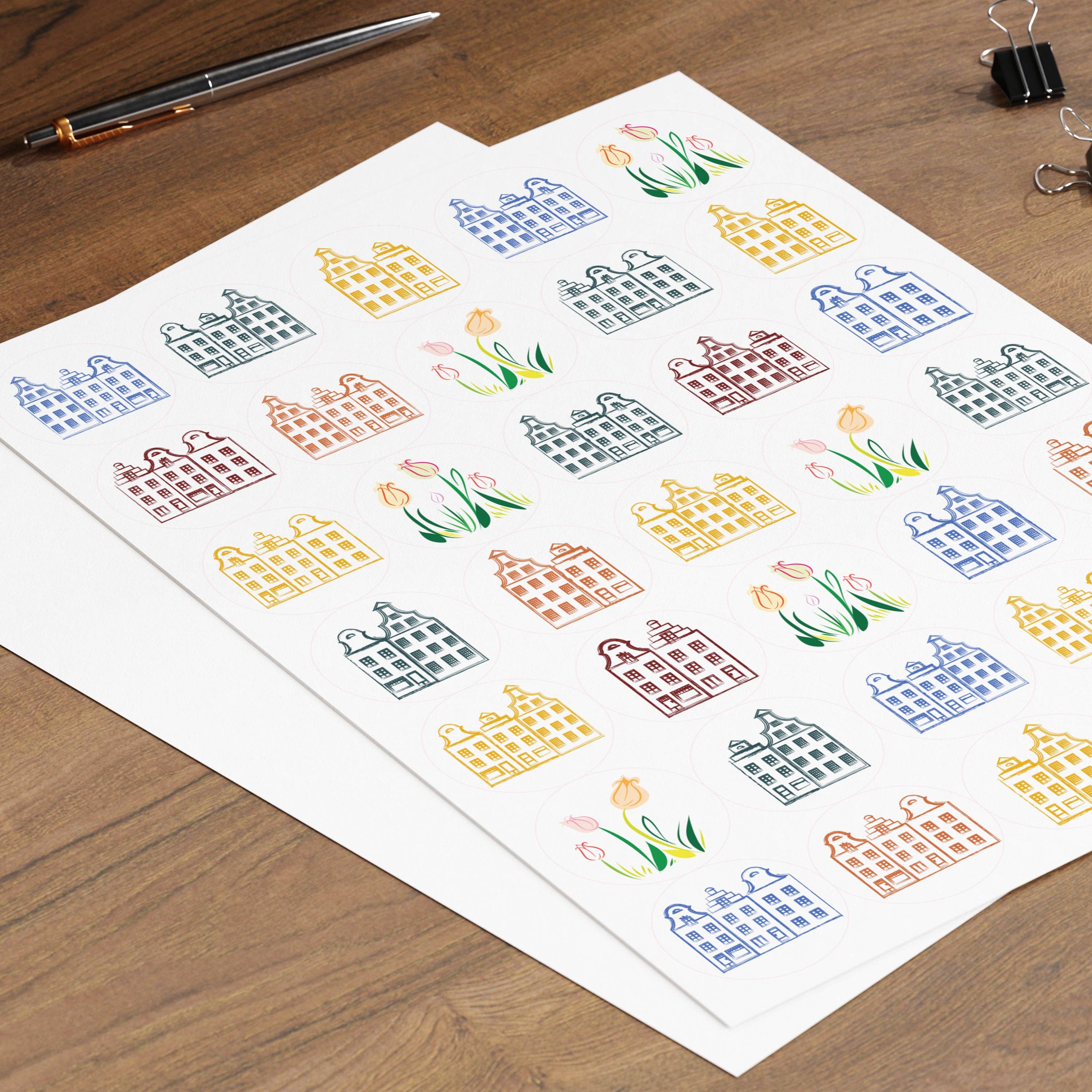 Sticker Varia - Wholesale Sticker - Sticker Sheet Tulips from Amsterdam1