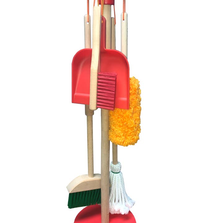 JustForKids Wooden Detachable Kids Cleaning Toy Set for wholesale by G & F Products