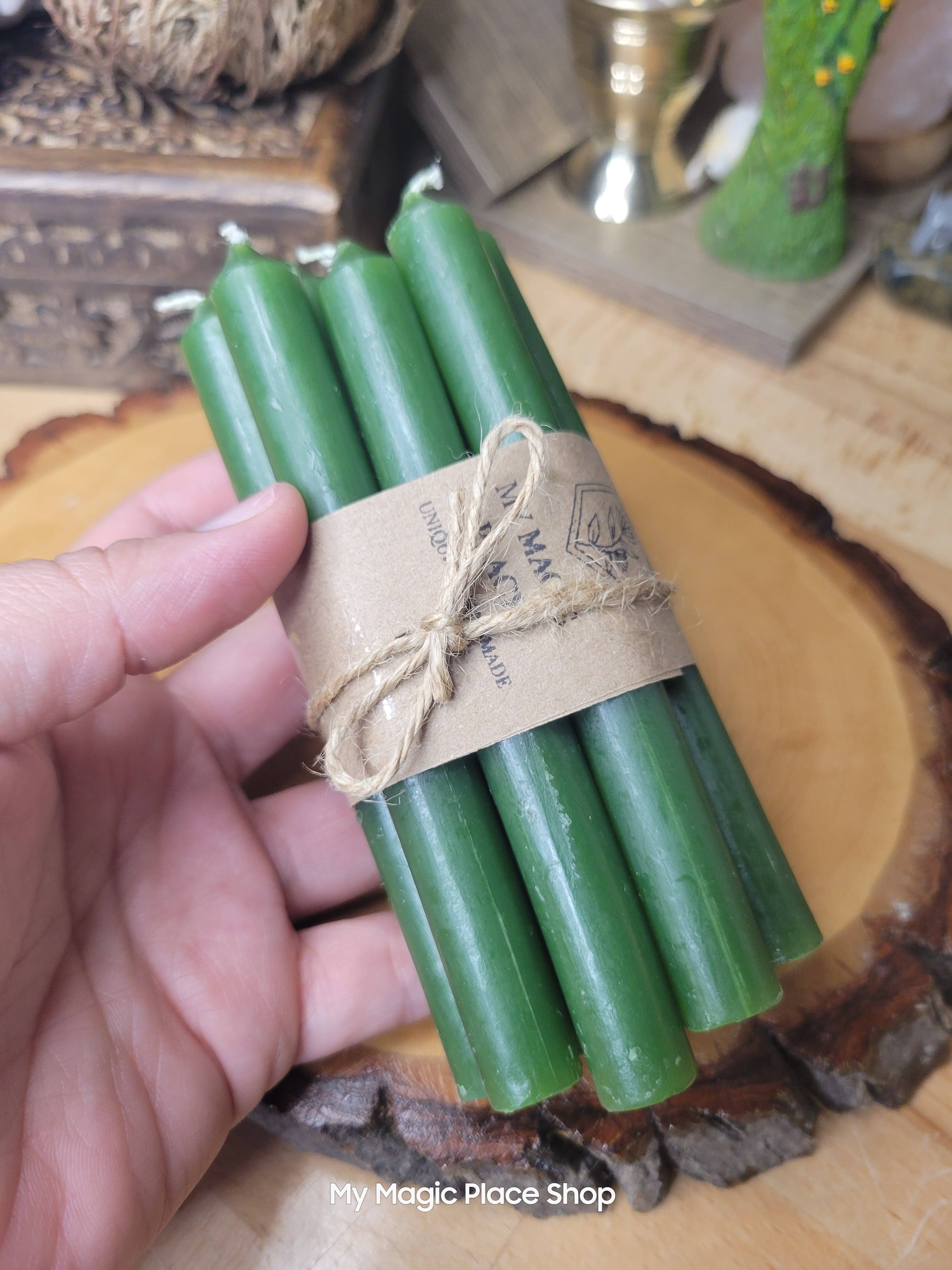 My Magic Place Shop - Wholesale Tapered Candle/Candlestick - Set of 10 Candles 5" chime unscented spell candles pack10