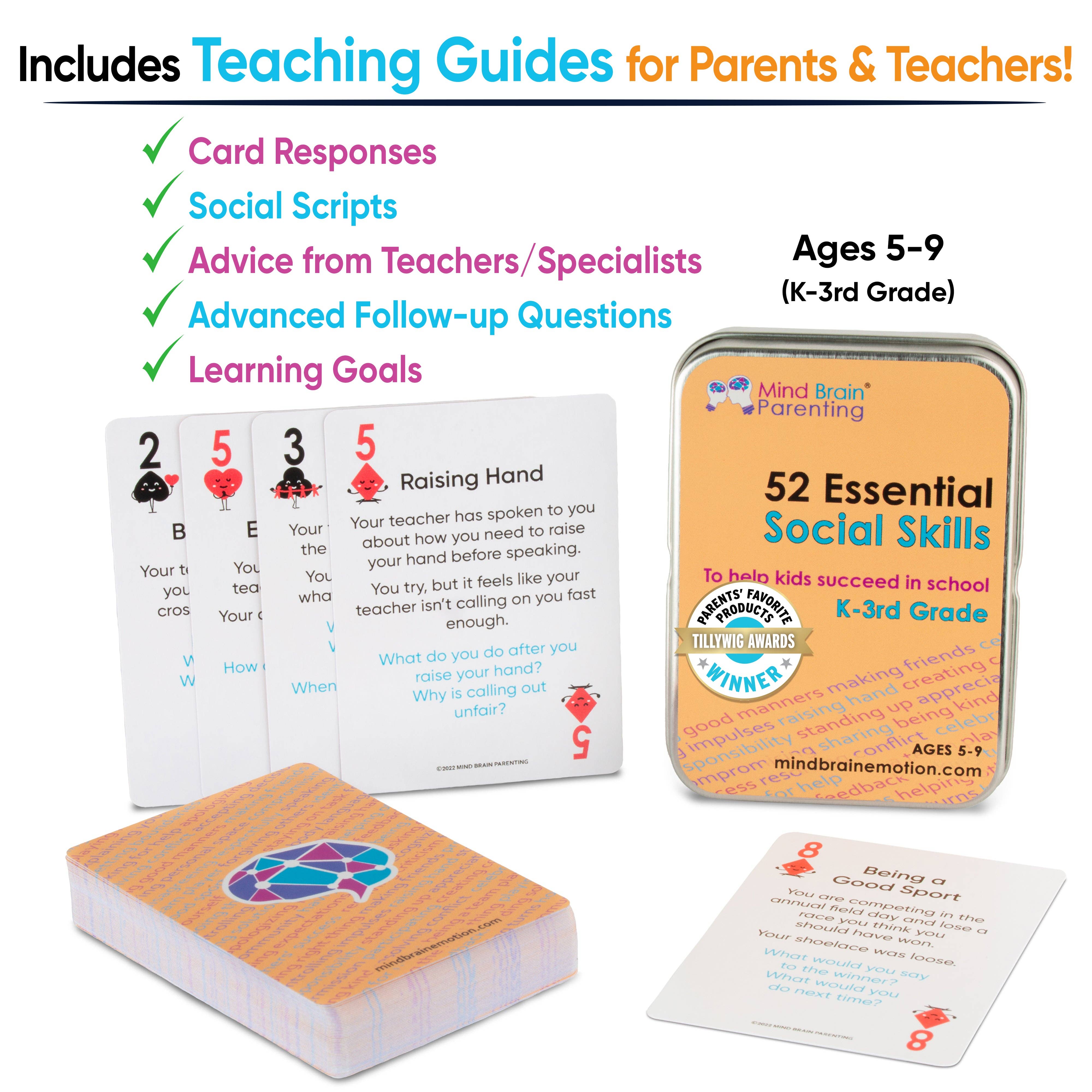 Mind Brain Emotion - Wholesale Playing Cards - 52 Essential Social Skills2