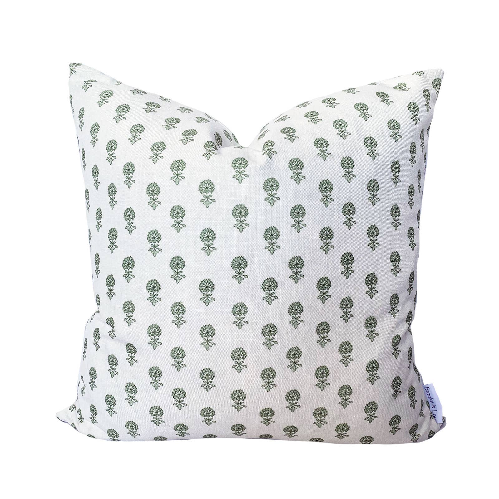 Brooke and Lou - Wholesale Throw/Decorative Pillow - Lyla Pillow in Sage