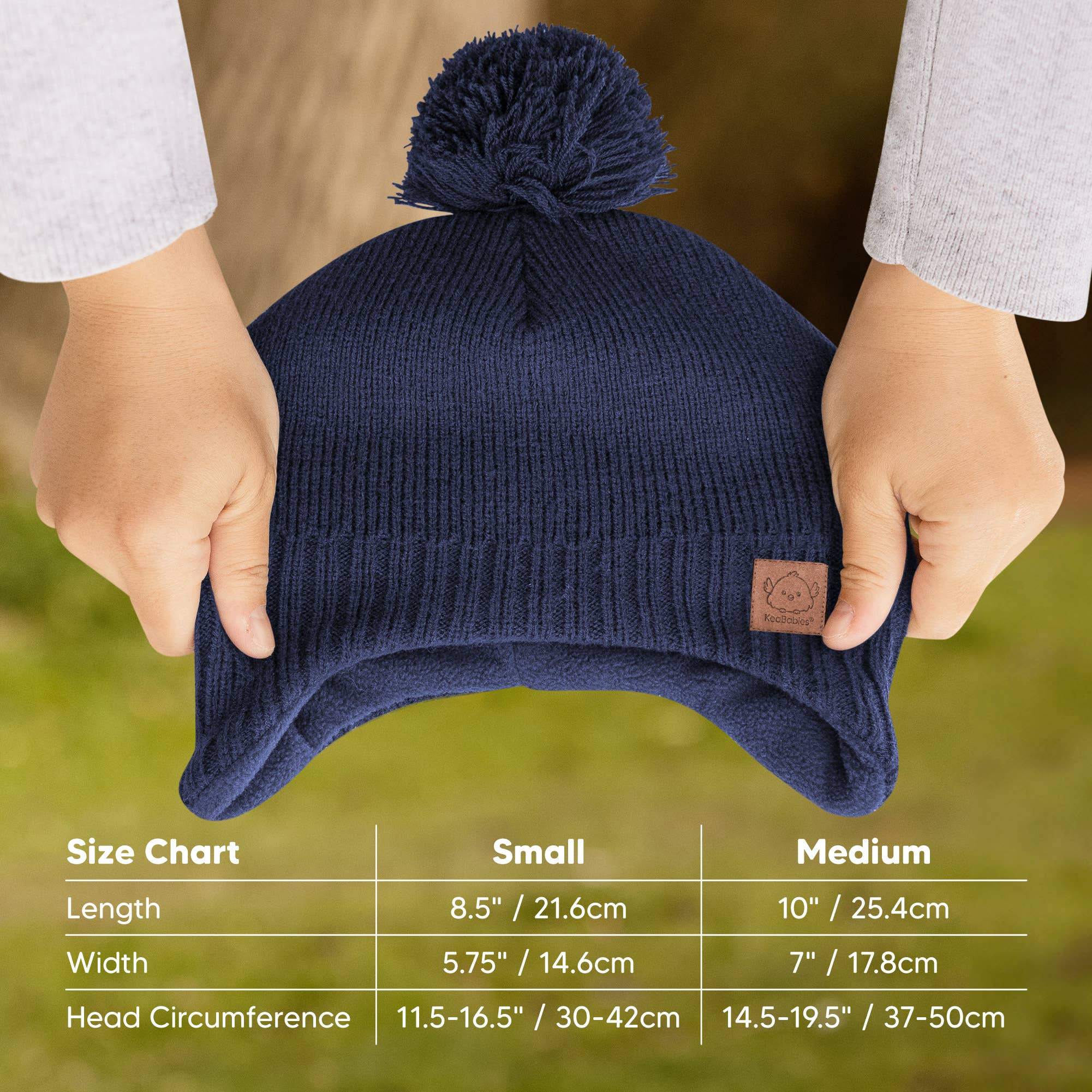 Navy KeaBabies Muff Baby Beanie for Newborn Baby Boys and Girls for wholesale on Faire5