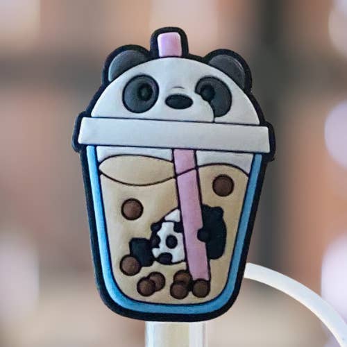 Boba Panda Straw Topper for wholesale by Kailex Boutique Wholesale