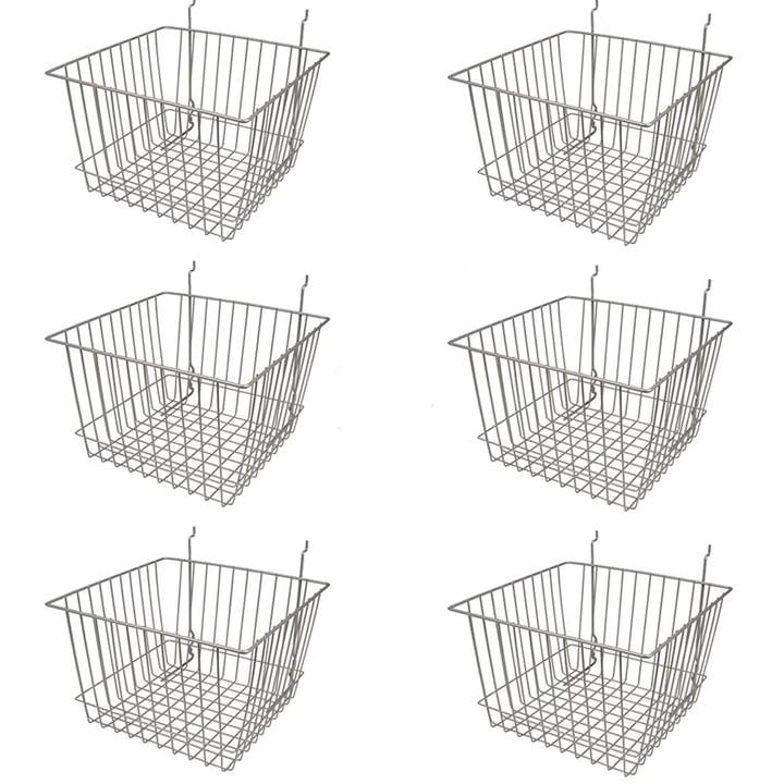 Only Hangers - Wholesale Basket - Deep Wire Storage Baskets For Gridwall and Slatwall2