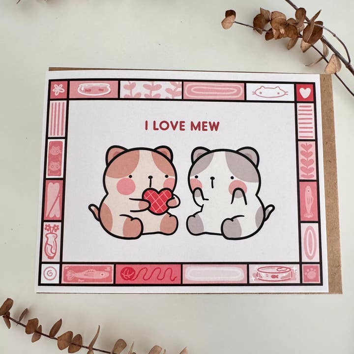 iristocat - Wholesale Love Card - Love Themed Animal Greeting Cards3