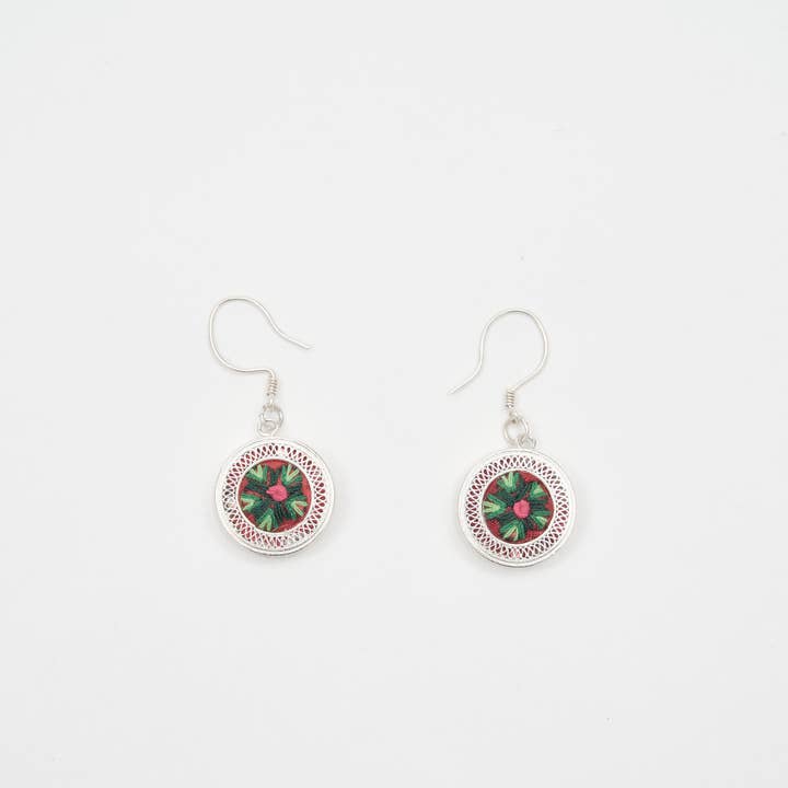 EBNIX Fine Jewelry - Wholesale Dangle Earrings - Miao Embroidery & Filigree Earrings2