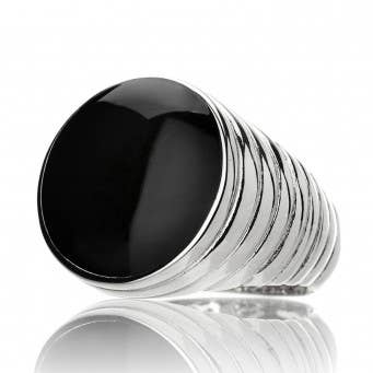 Frihed Circle Stribet Ring for engroshandel hos Noveottouno Jewels