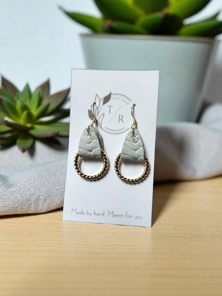 Nora| Genuine leather loops for wholesale by Twig & Rue boutique