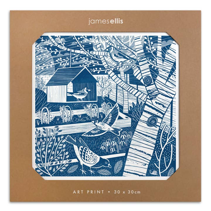 Trädgårdsfågelhus Tryck för wholesale av James Ellis