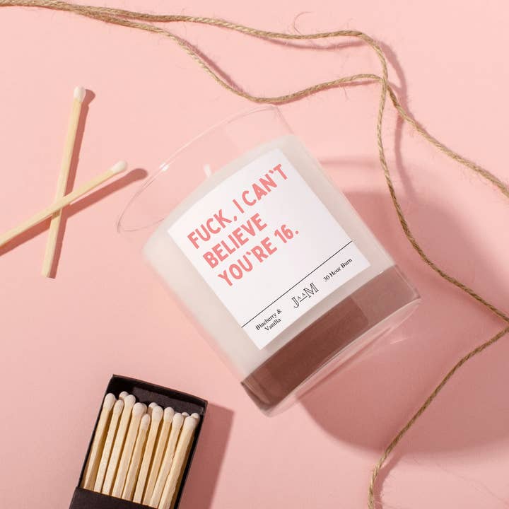 16th Birthday Gift Candle For Her Funny 16th Gift for wholesale by JaaM