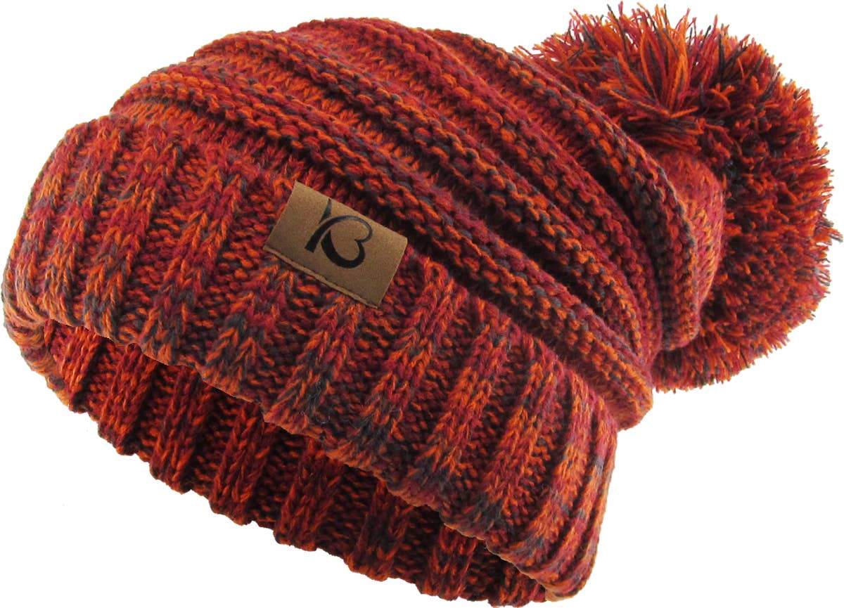 KBETHOS – Großhandel Beanie – Damen – Chunk Pom Pom Grobstrick-Mütze mit Zopfmuster und Rippenstrick16