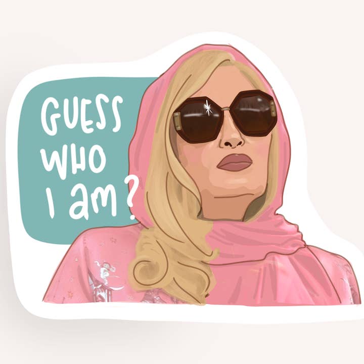 Jennifer Coolidge Aufkleber, weißer Lotus, lustiger Aufkleber für den Großhandel von Cocollama Design