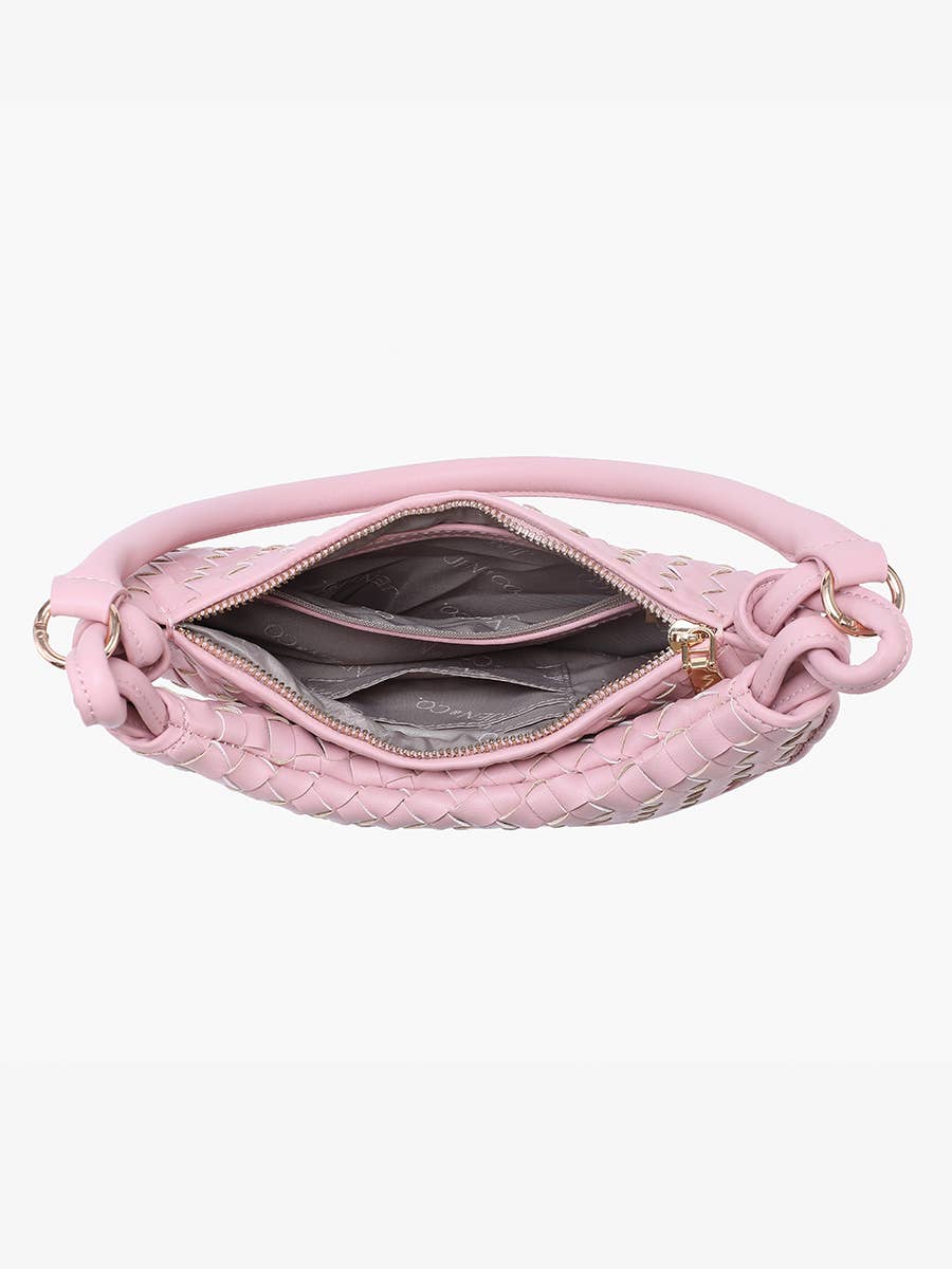 Jen & Co. – Großhandel Umhängetasche - Damen – M2686 Kaylor gewebte Umhängetasche mit Beutel4