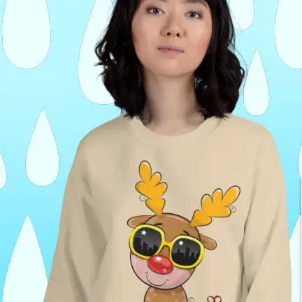 Unisex juletrøje med rensdyr for engroshandel hos EME regalos