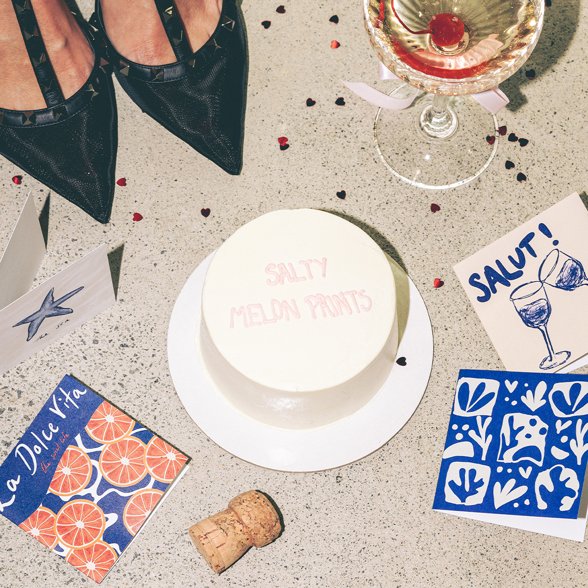 Salty Melon Prints – Engroshandel Lykønskningskort – Mini - HEJ1