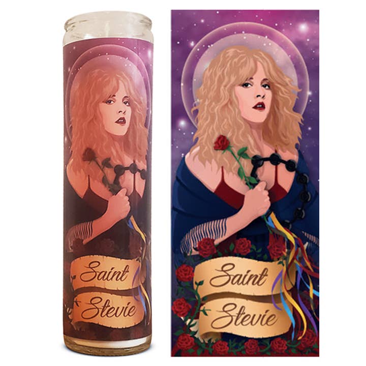 Saint Stevie Nicks Celebrity Bøn Parodi Candle (mørk) for engroshandel hos Texrah