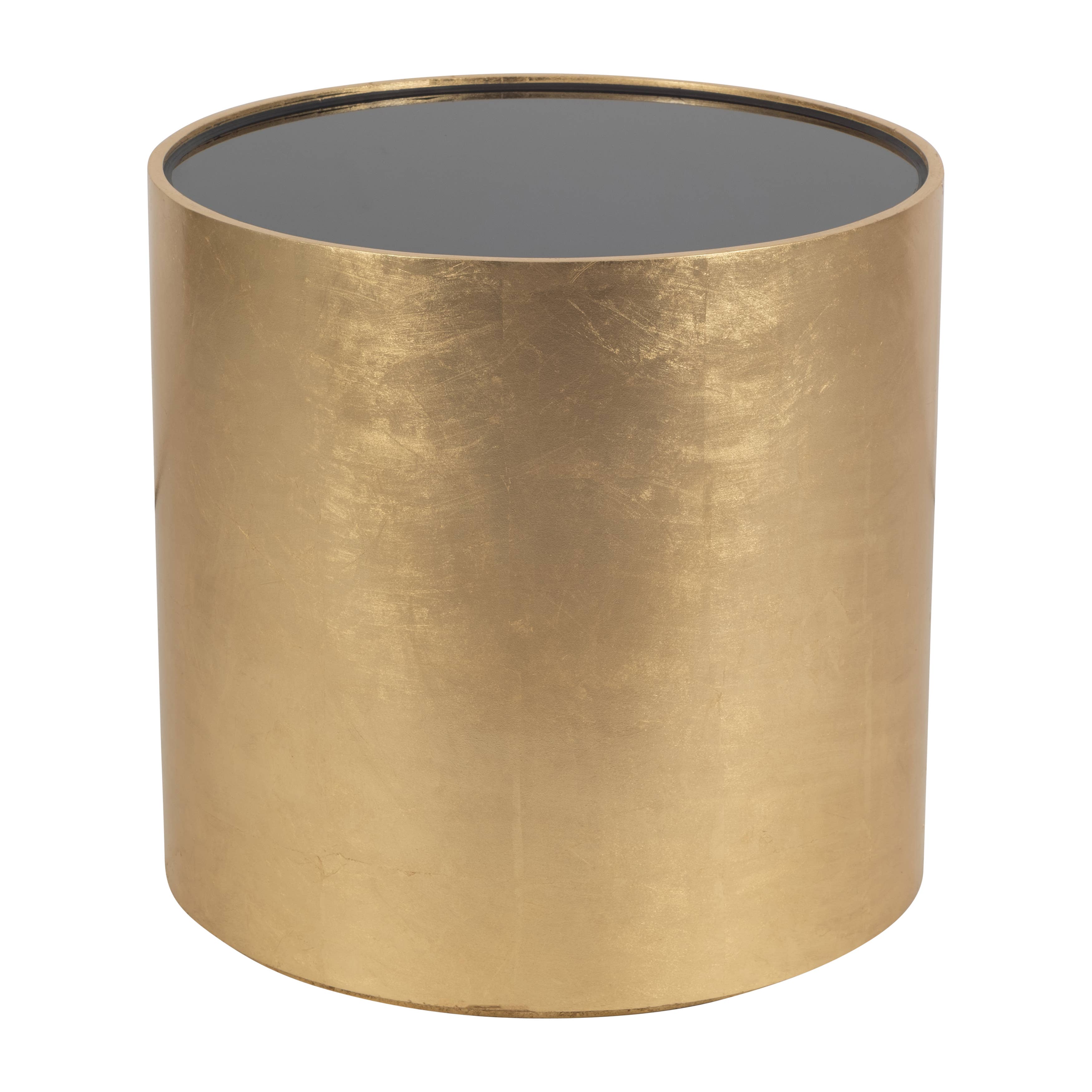 Sagebrook Home - Wholesale Side Table - Side Table - Gold Glass Round Top Cylindrical Base, 24 in.4