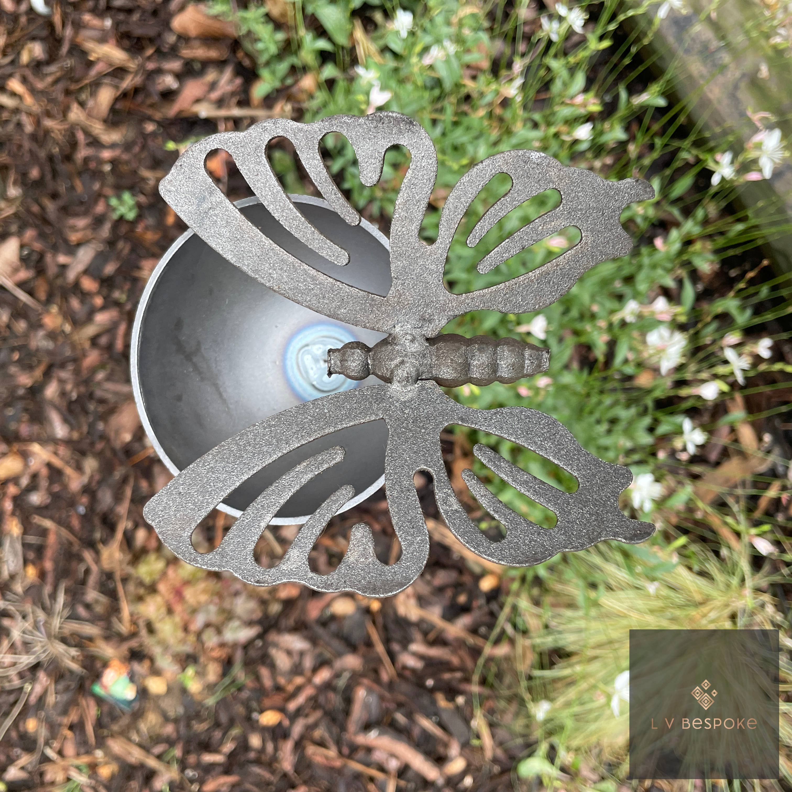 L V Bespoke – wholesale Bird feeder – Cuppy Garden Stake - Water / Seed Holder /  Bee Drinker0