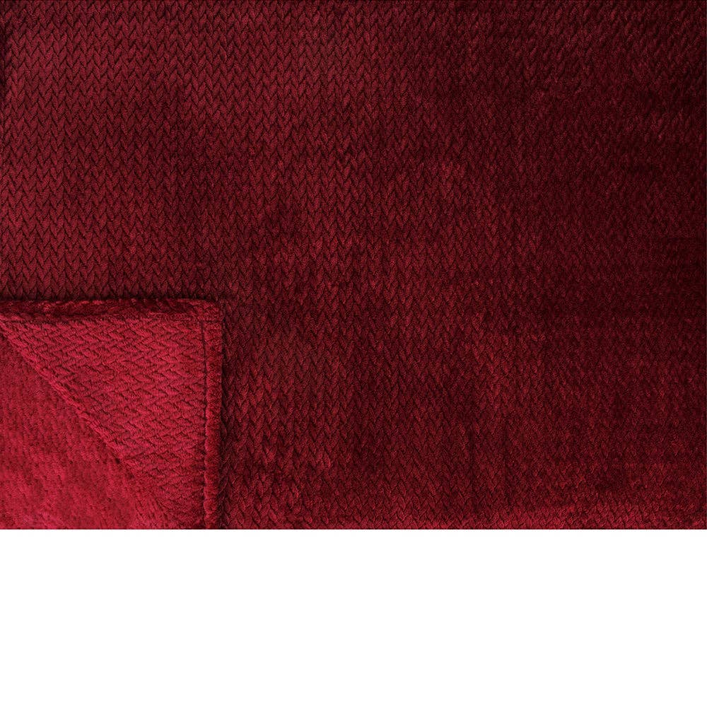 Pavilia – Manta para sofá por atacado – Cobertor de fleece texturizado com estampa de folhas94