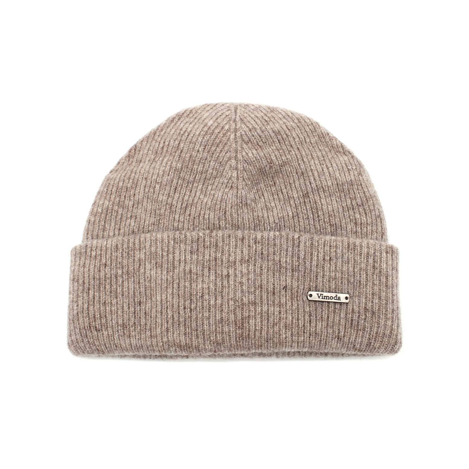 Vimoda – Großhandel Beanie – Damen – Damenmütze aus geripptem Wollstrick0