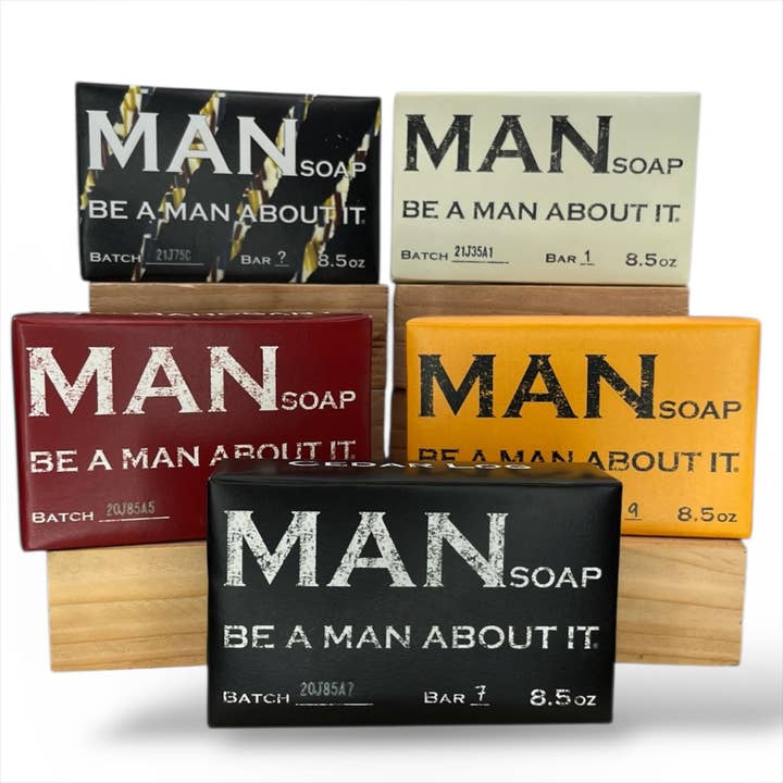 Handcrafted Bars of Soap for wholesale by Manliest Stuff Inc.