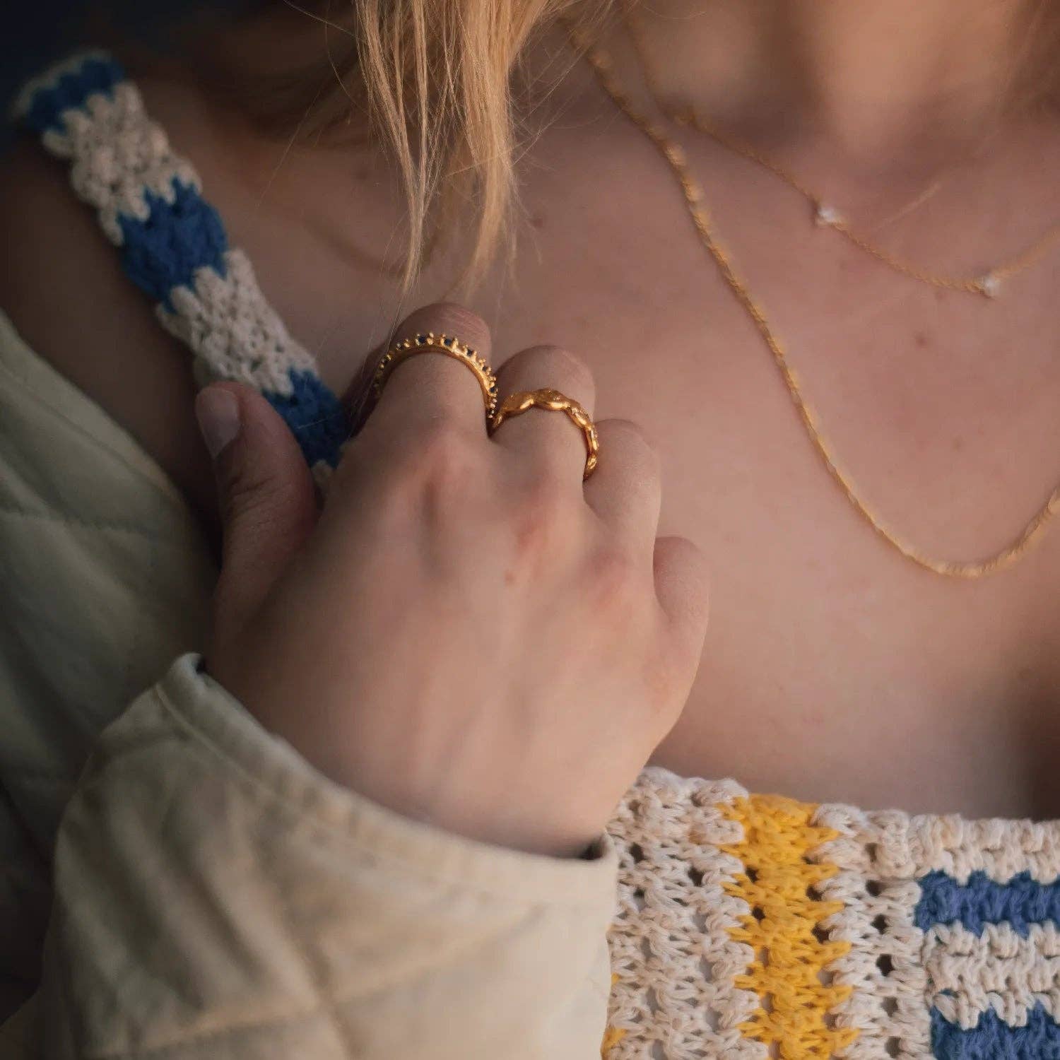 Love Local Jewelry - Wholesale Multi-Stone Ring - FREYA SAPPHIRE RING14