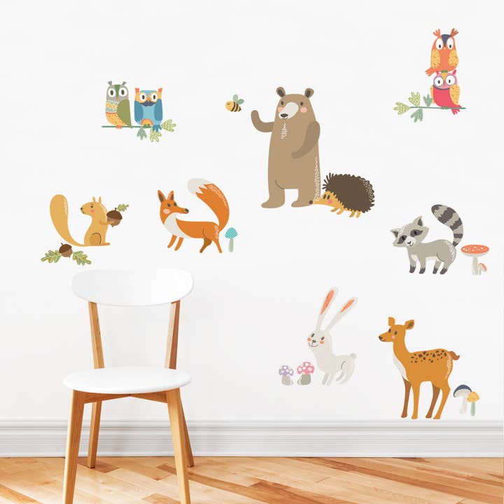 Forest Animals Wall Sticker for wholesale by Simple Shapes