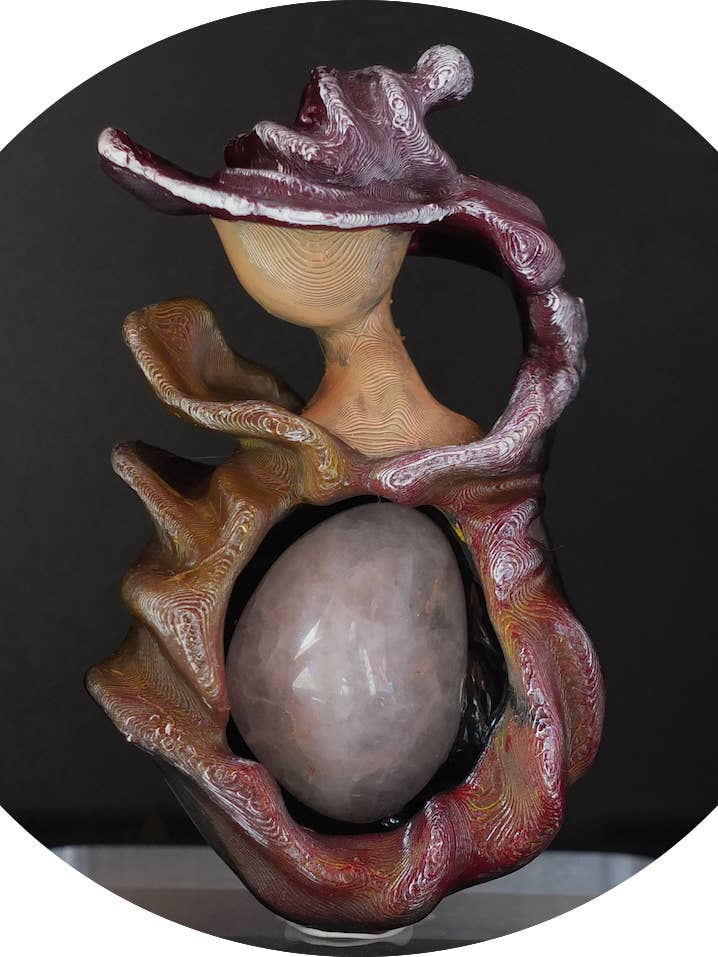 Rose Quartz Natural Stone Pendant for wholesale by Le secret des lutins