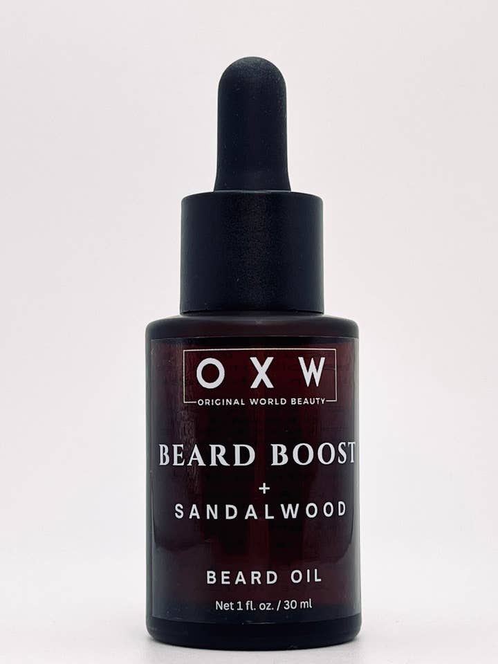 Beard Boost + Sandalwood - Beard Oil for wholesale by OXW Beauty