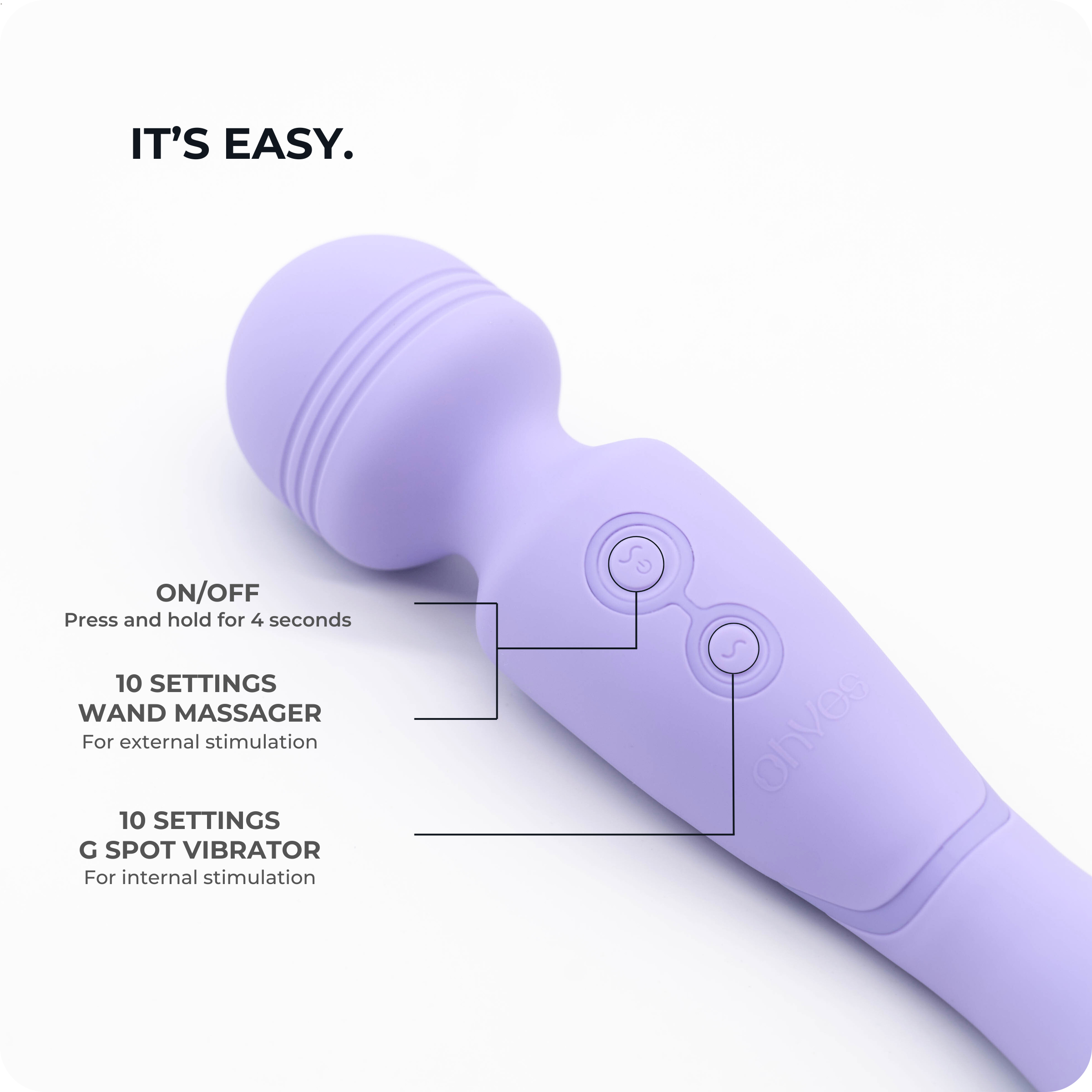 ohyes - Wholesale Sex Toy - OHYES Magic Wand Vibrator - Dual Wand and G Spot Massager4