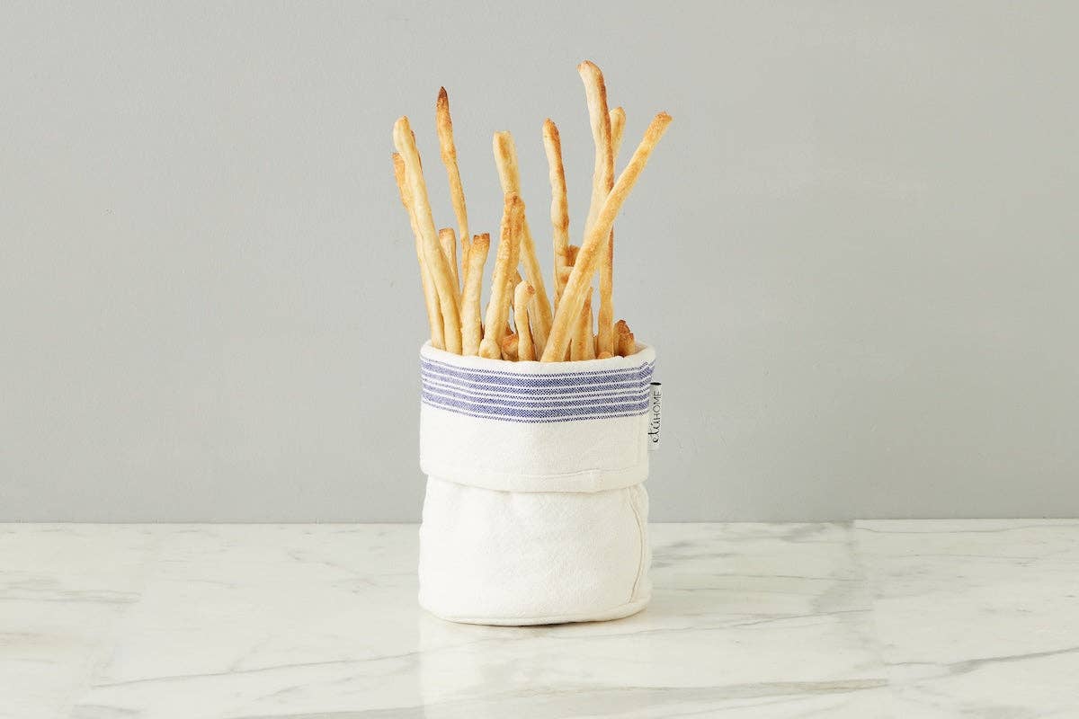 etúHOME - Wholesale Food Storage Wrap/Bag - Bistro Bag, Vintage Navy Blue Stripe, Set of 22