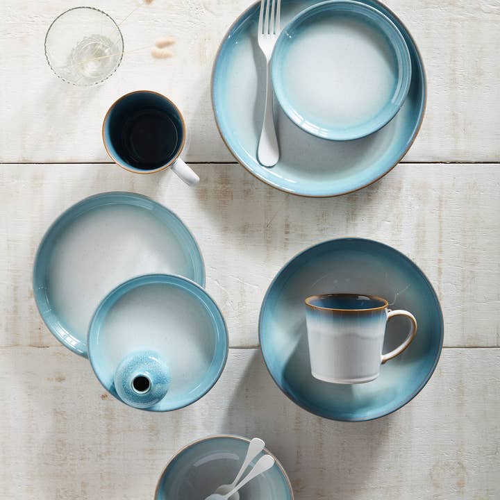 Denby - Wholesale Dinnerware Set - Azure Haze Coupe 16 Pc Set